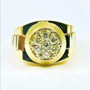 Men’s Diamond Ring in a Rolex Mounting